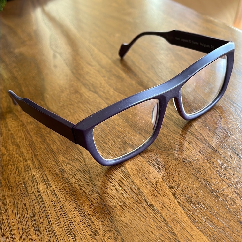 Stylish Theo Purple Capone Eyeglasses made in Belgium